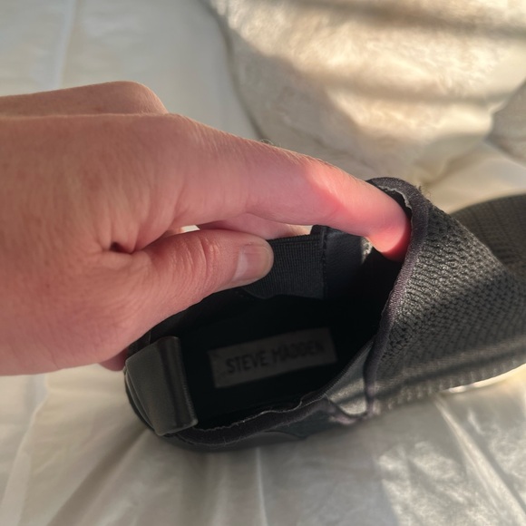 Steve Madden Black High Top Platform Sneakers - Picture 6 of 7